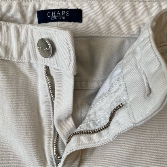 Chaps women’s white denim capri cropped jeans - size 12 - Picture 4 of 13